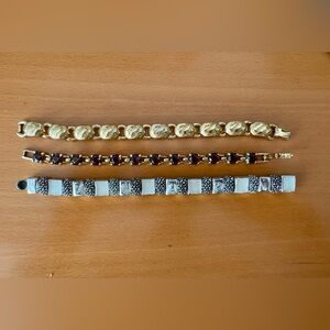 Elegant Gold and Silver Women's Bracelet Set